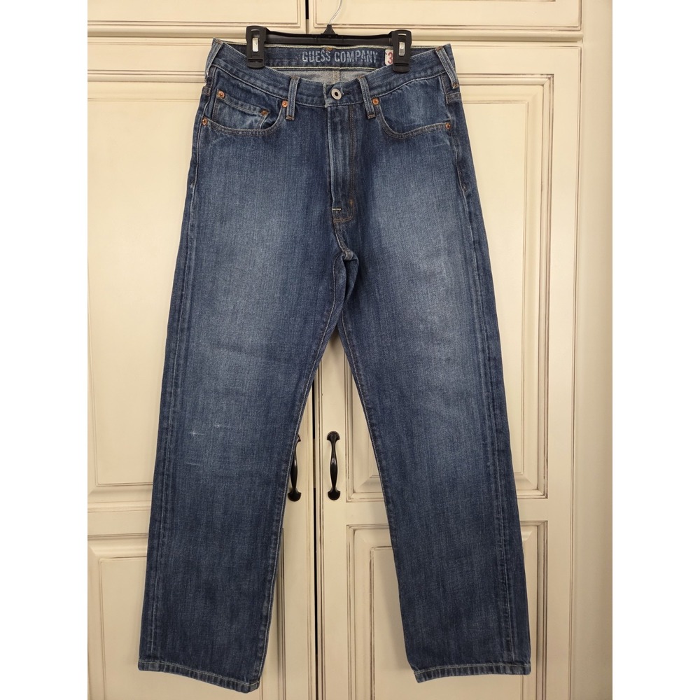 Vtg Guess Co‎ Straight Leg Jeans Men's 31x29 Company